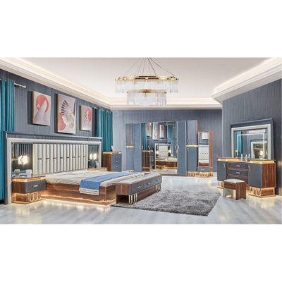 Alta Qualidade Moderna Madeira King Size Cama Dupla Deca de Couro Cabeçalho Madeira Luxo Casa Mobiliário Quartos