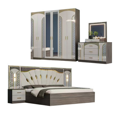 Chambre a Coucher Complet De Luxe Bedroom Sets Modern Luxury king Size Bed Double Home Room Wooden Frame Bedroom Furniture Set