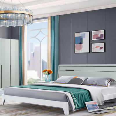 Master Suite quarto mobiliário conjunto estrutura de madeira aconchegante armazenamento minimalista de alta qualidade de luxo quarto moderno