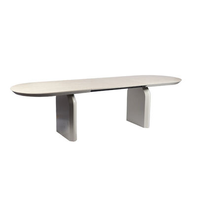 Foshan Varejo de madeira de luxo mesa de jantar alargada ajustavel mobiliário de sala de jantar conversível mesa de jantar dobrável