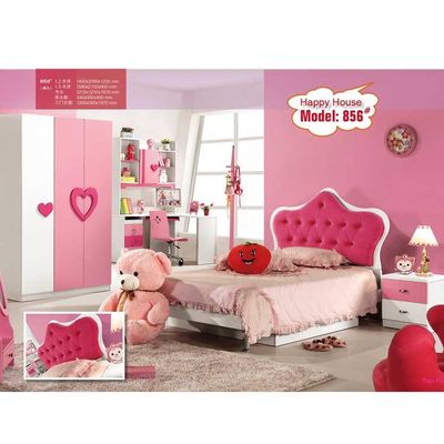 Mobília do quarto das meninas de Cabrini com a princesa Bed do rosa da mesa 1280*2050mm