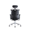giro ergonômico de couro da cadeira do back office 3D ajustável com sela do assento para pés