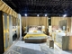 A mobília de madeira do hotel do MDF ajusta a única mobília do rei Bed Modern Bedroom