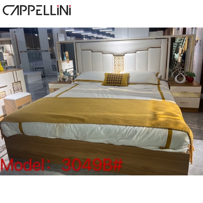Mobília estofada luxuosa do quarto do estilo do hotel grupo de quarto de 1,8 medidores