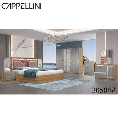 ODM durável do conjunto simples completo ajustável luxuoso da mobília dos grupos de quarto