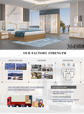 Material de couro do plutônio do MDF da madeira moderna luxuosa da cama enorme do dobro do rei Size