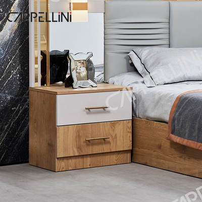 Cama moderna King Size Guarda-roupa turca 6 gavetas casa luxuosa mobiliário de cama de madeira real