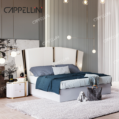 Vila moderna de madeira branca de tamanho King Bedroom Sets Casa Dupla Rainha Luxury Madeira Full Bedroom Furniture Set