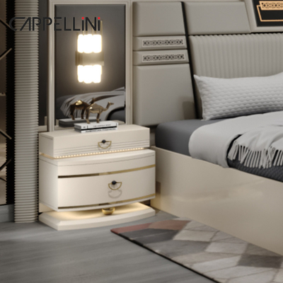Conjunto de cama de couro contemporâneo clássico de tamanho King Duplo Queen Royal Luxury Moderno Madeira Mdf Full Bedroom Sets Mobiliário