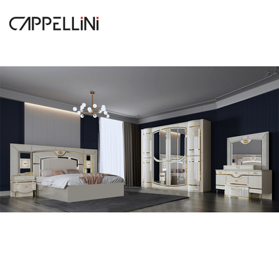 Quantidade de alta qualidade moderna cama dupla de couro do rei Mdf Quadro de luxo Full Queen Size Casa de madeira Full furniture conjuntos de quarto