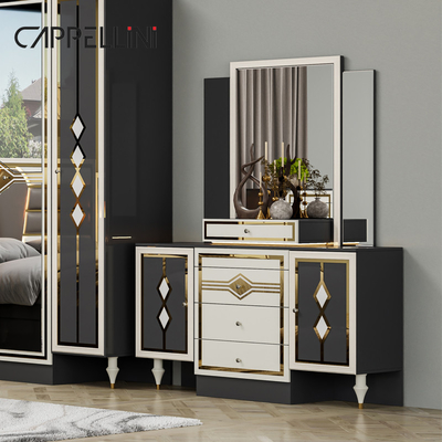 Madeira Moderno Duplo Couro King Size Conjunto de Cama Mobiliário Modular Madeira Rainha Full Luxury Bedroom Sets Mobiliário