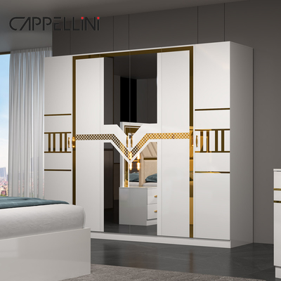 Foshan Wholesale Full Set King Size Leather Bedroom Quarto de cama duplo de madeira Casa barata Queen Modern Luxury Quarto conjunto Mobiliário