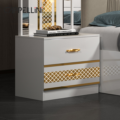 Venda a retalho Preço barato Luxo Leite de madeira King Size de couro Quarto duplo Casa de luxo Full Mdf conjunto de quartos Móveis