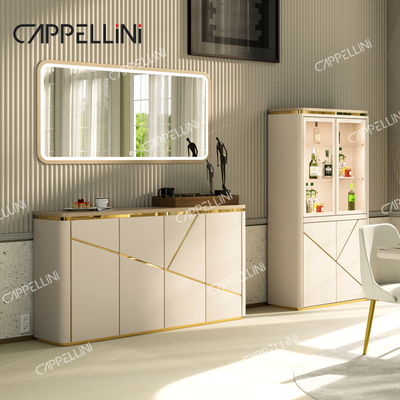 Modern Design Mesa de Jantar 4 Cadeiras Conjunto de 6 lugares Mobiliário para casa Sala de estar Luxo Mesa de Jantar em Arco de Mármore