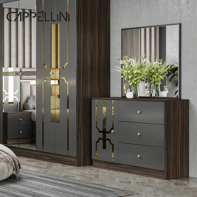 Foshan Wholesale Price King Size Quarto de cama de couro de madeira Casa Moderna Luxo Barata Full Mdf Set de móveis de quarto
