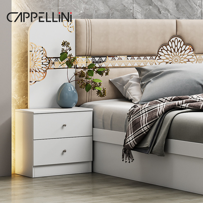 Venda a retalho Preço barato Cama de couro clássica da rainha Luxo Outro lar Full Size King Set de mobiliário de cama de madeira