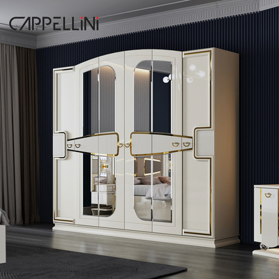 Preço por atacado King Size Cama Dupla de Couro Suíte Master Room Casa Branca Full Wooden Mdf Luxury Set de Mobiliário de Quarto