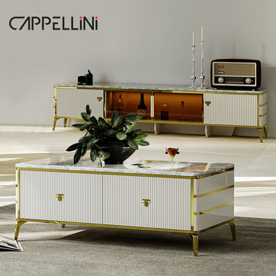 Armazém de vinhos de vidro branco moderno Bar Sala de estar Móveis de armazenamento Rack Armazém de vinhos de madeira de luxo para a casa