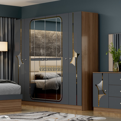 Portagem Livre Baixo Preço Turco Quarto Dormitório Duplo King Casa Armazém de Madeira Mdf Moderno Luxo Full Size Set de Mobiliário de Quarto
