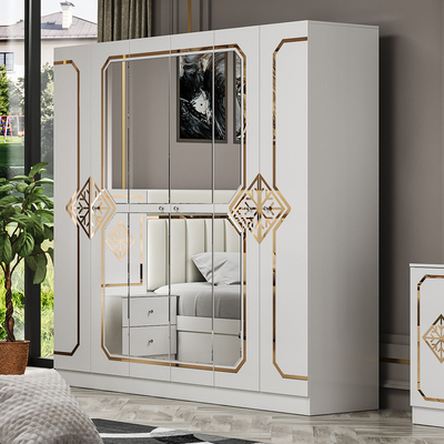 Foshan Wholesale Cheap Luxury Double King Size Bedroom Set Modern Home Completo Quadro de madeira conjunto de quarto móveis