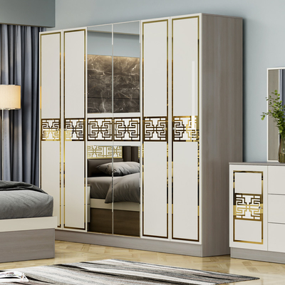 Cama de grande porte de madeira contemporânea Cama principal completa Casa dupla de luxo Modernos móveis de quarto