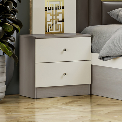 Cama de grande porte de madeira contemporânea Cama principal completa Casa dupla de luxo Modernos móveis de quarto