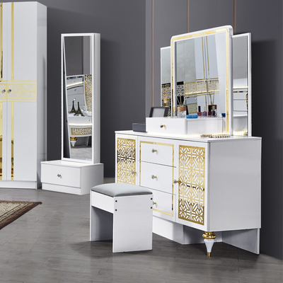 Varejo Francês Casa Madeira Quadro Master Room Quarto de Cama Dupla Set de Quarto de Cama Moderna Madeira King Size Mobiliário de quarto de luxo