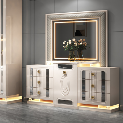 Modern Luxury Wood Frame Double King Size Bed Set Villa Home Master Room Queen Leather Madeira Mdf Full Furniture Quartos de quarto conjuntos