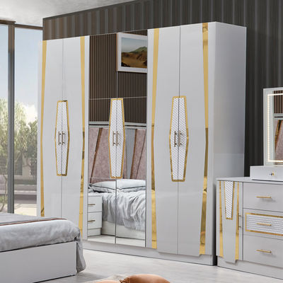 Foshan Gráfico de Madeira Quadro Duplo Couro King Size Suíte de Cama Casa Rainha de Madeira Cheap Full Modern Luxury Set de Mobiliário de Quarto