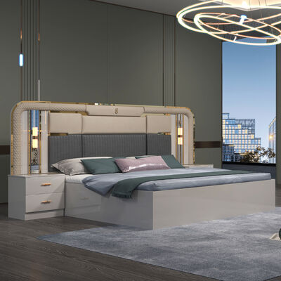 Quarto Completo Conjunto Mobiliário Quarto Mobiliário Cor Adolescente Madeira Personalizada Mobiliário Casa Branco Conjunto Moderno