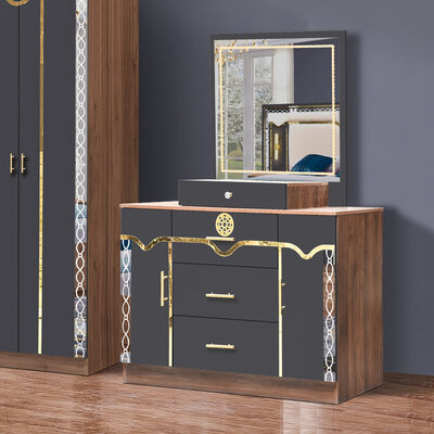 China Atacado Barato Madeira MDF King Size Cama Conjunto 5 Peças Quarto Duplo Moderno Luxo Quadro de Madeira Quarto Conjunto Móveis