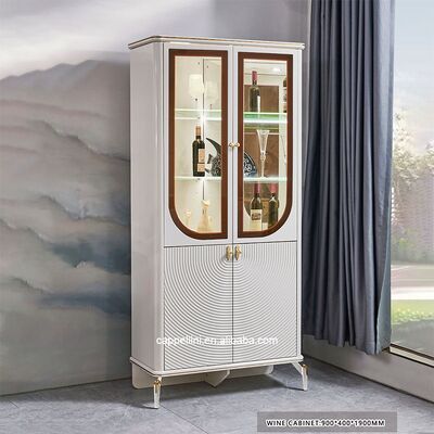 Elegante mesa de jantar de luxo e cadeiras conjunto de 6 lugares móveis de casa de armazenamento branco completo moderno grande conjunto de sala de jantar de madeira