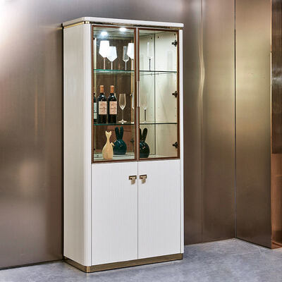 Conjunto de Mesa de Jantar e Cadeiras de Madeira para Casa de Luxo Moderna, 6 Lugares, Móveis Brancos, Conjuntos Completos de Sala de Jantar em Madeira