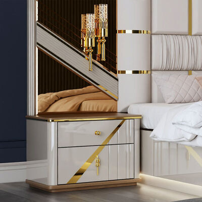 Conjuntos de Quarto de Luxo Completos Turcos por Atacado, Armazenamento Doméstico, Cama de Casal, Estrutura de Madeira, Tamanho King, Conjunto de Mobiliário de Quarto Moderno