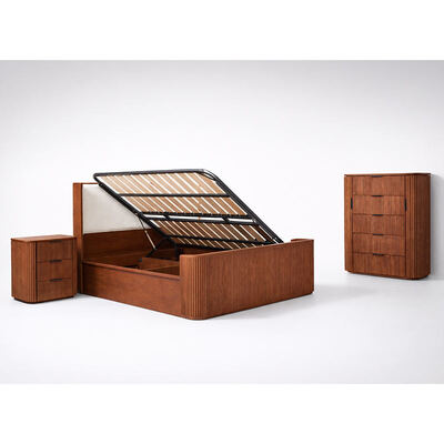 Moderno de madeira maciça king size quarto conjunto cama dupla quarto principal casa armazenamento estrutura de madeira completo luxo quarto mobiliário conjunto