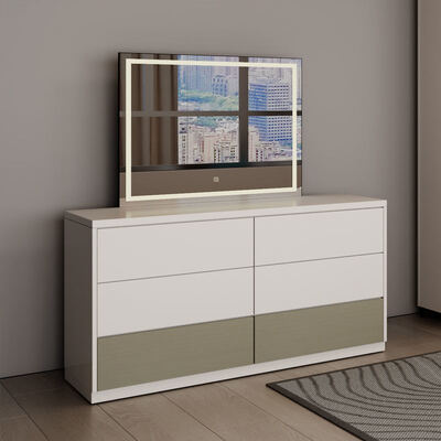 King Size Master Bedroom Completo em madeira clássica com armazenamento, aconchegante mobiliário minimalista de luxo moderno