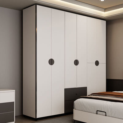 Set de quarto minimalista moderno King Size completo em madeira clássica com armazenamento aconchegante Suíte de mobiliário de quarto de luxo