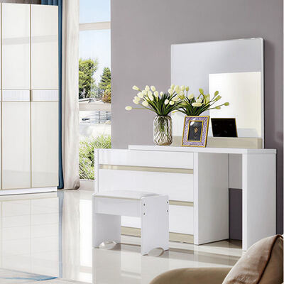 Modern luxury wooden bedroom sets furniture with storage reclining lighted headboard and simple assembly for home hotel apartment villa