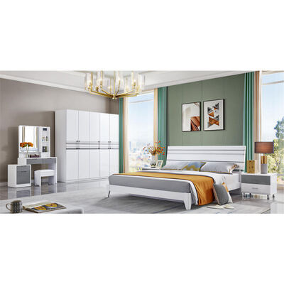 Conjunto de móveis de quarto Master Clássico de madeira King Size Armazenamento Aconchegante Alta Qualidade Minimalista Luxo Mobiliário moderno quarto