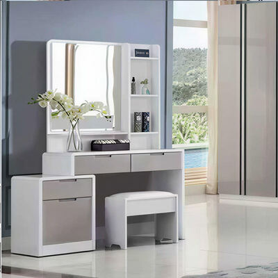 Conjunto de móveis de quarto Master Clássico Madeira King Size Armazenamento Aconchegante Alta Qualidade Minimalista Luxo Moderno