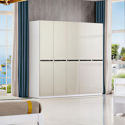 Mobiliário de quarto de madeira de tamanho king com armazenamento minimalista aconchegante Master Suite de alta qualidade luxuosa moderna