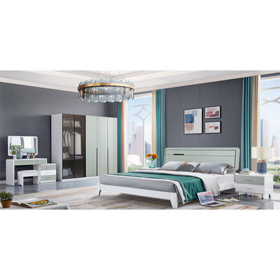 Master Suite quarto mobiliário conjunto estrutura de madeira aconchegante armazenamento minimalista de alta qualidade de luxo quarto moderno