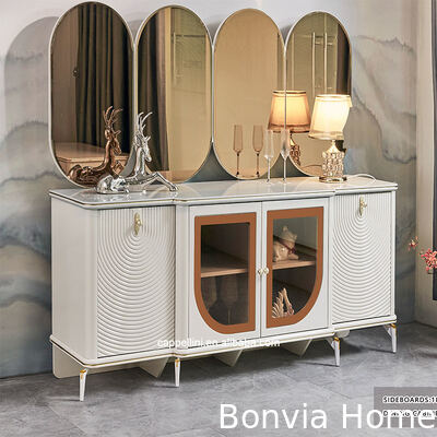 Elegante mesa de jantar de luxo e cadeiras conjunto de 6 lugares móveis de casa de armazenamento branco completo moderno grande conjunto de sala de jantar de madeira