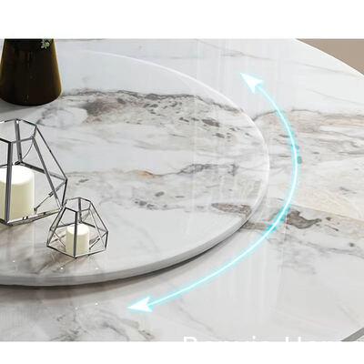 Mobiliário italiano de alta qualidade para sala de jantar Mesa de ardósia longa e pernas de aço 4 6