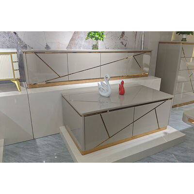 Moderno Design Madeira Sala de estar Tv Gabinete Armazenamento Casa Móveis de luxo Estilo Madeira MDF TV Stands