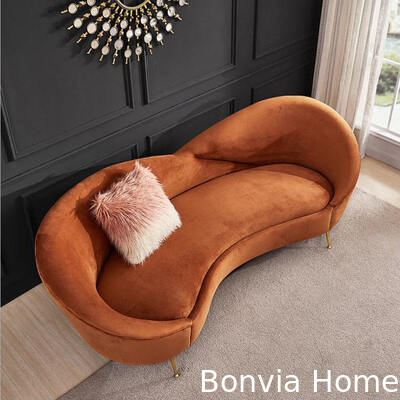 Sofá de Lazer Moderno de 3 Lugares para Sala de Estar, Conjunto de Sofá Seccional para Casa, Mobiliário de Luxo, Sofá de Veludo