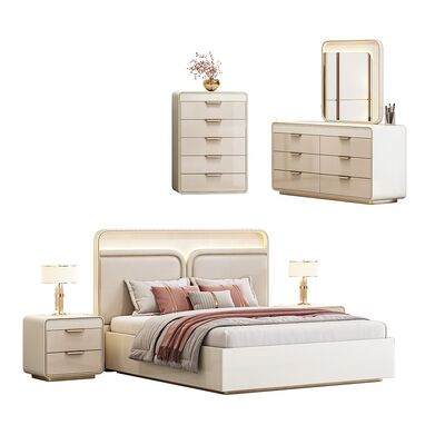 Juego De Muebles Para Dormitorio Conjunto de Quartos Contemporâneos King Size Quarto de Cama de Hotel Completo Luxo Conjunto de Mobiliário de Quarto Moderno