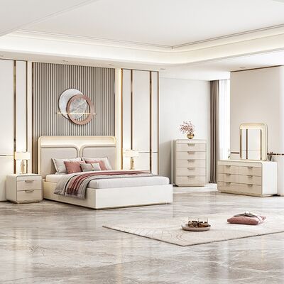 Juego De Muebles Para Dormitorio Conjunto de Quartos Contemporâneos King Size Quarto de Cama de Hotel Completo Luxo Conjunto de Mobiliário de Quarto Moderno