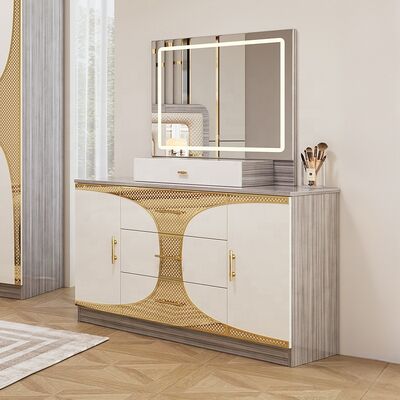 Foshan Wholesale Barato Turco Quarto de Cama Conjuntos Rei Tamanho Quadro de Cama Luxo Quarto de Casa Suíte Moderno de Madeira Quarto de Quarto Mobiliário Conjunto