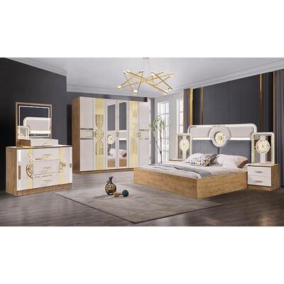 Chambre a Coucher Complet Conjuntos de quarto turcos baratos por atacado Quarto principal cama king size Conjunto de móveis de quarto moderno de madeira Ainda não há comentários